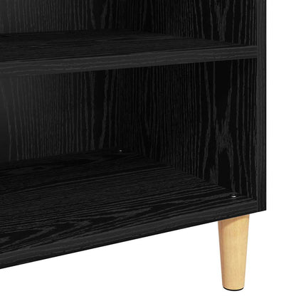 Servírovací Skříň Černý Dub 57 X 35 X 89.5 Cm Kompozitní Dřevo