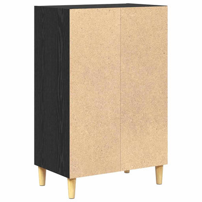 Servírovací Skříň Černý Dub 57 X 35 X 89.5 Cm Kompozitní Dřevo