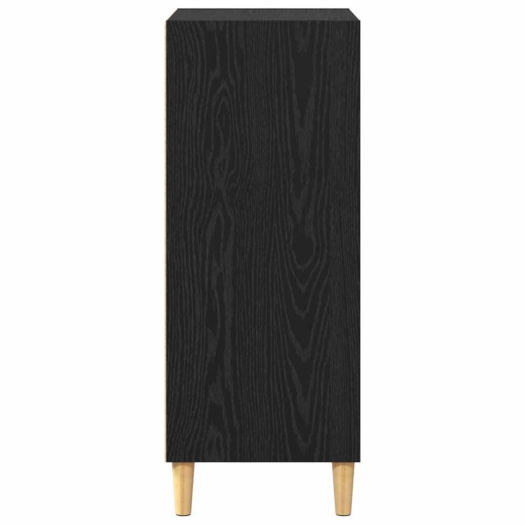 Servírovací Skříň Černý Dub 57 X 35 X 89.5 Cm Kompozitní Dřevo