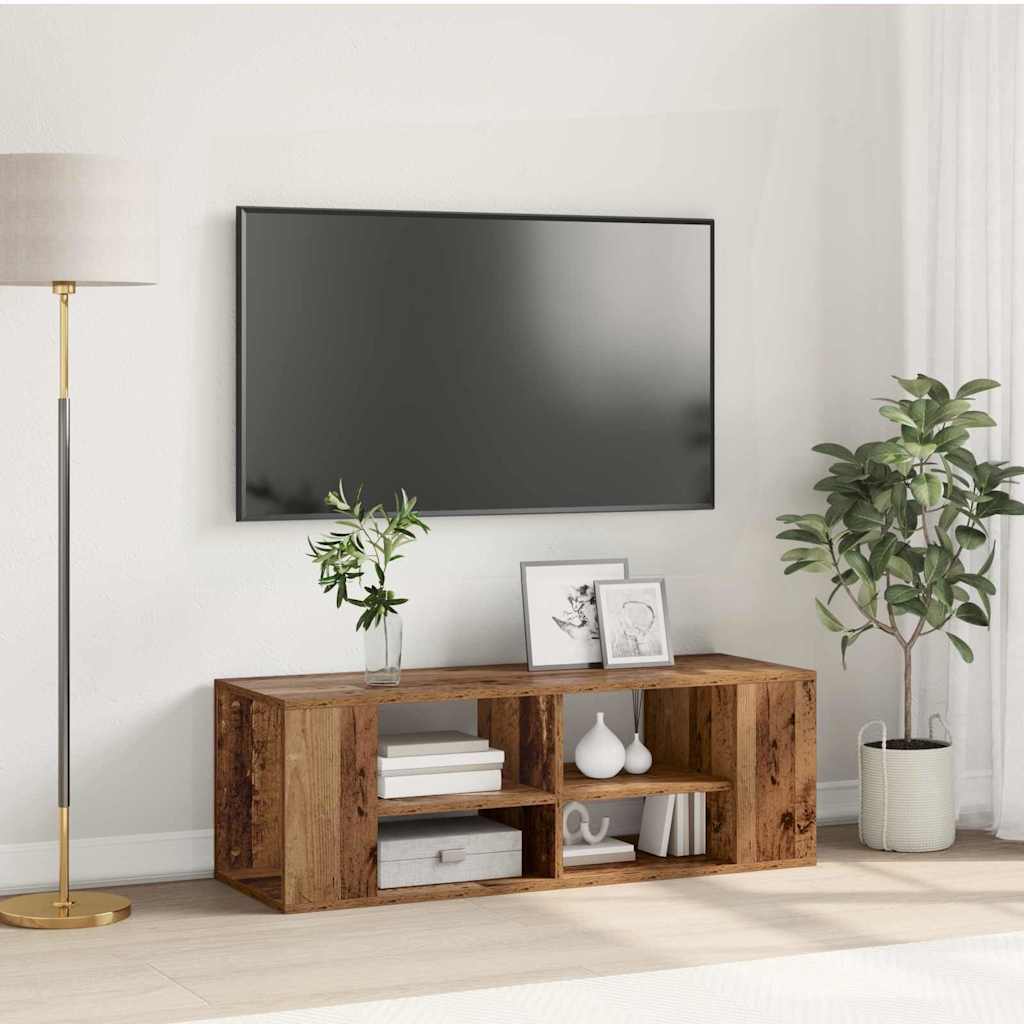 Sestava Tv Skříněk 102 X 35 X 35 Cm Staré Dřevo