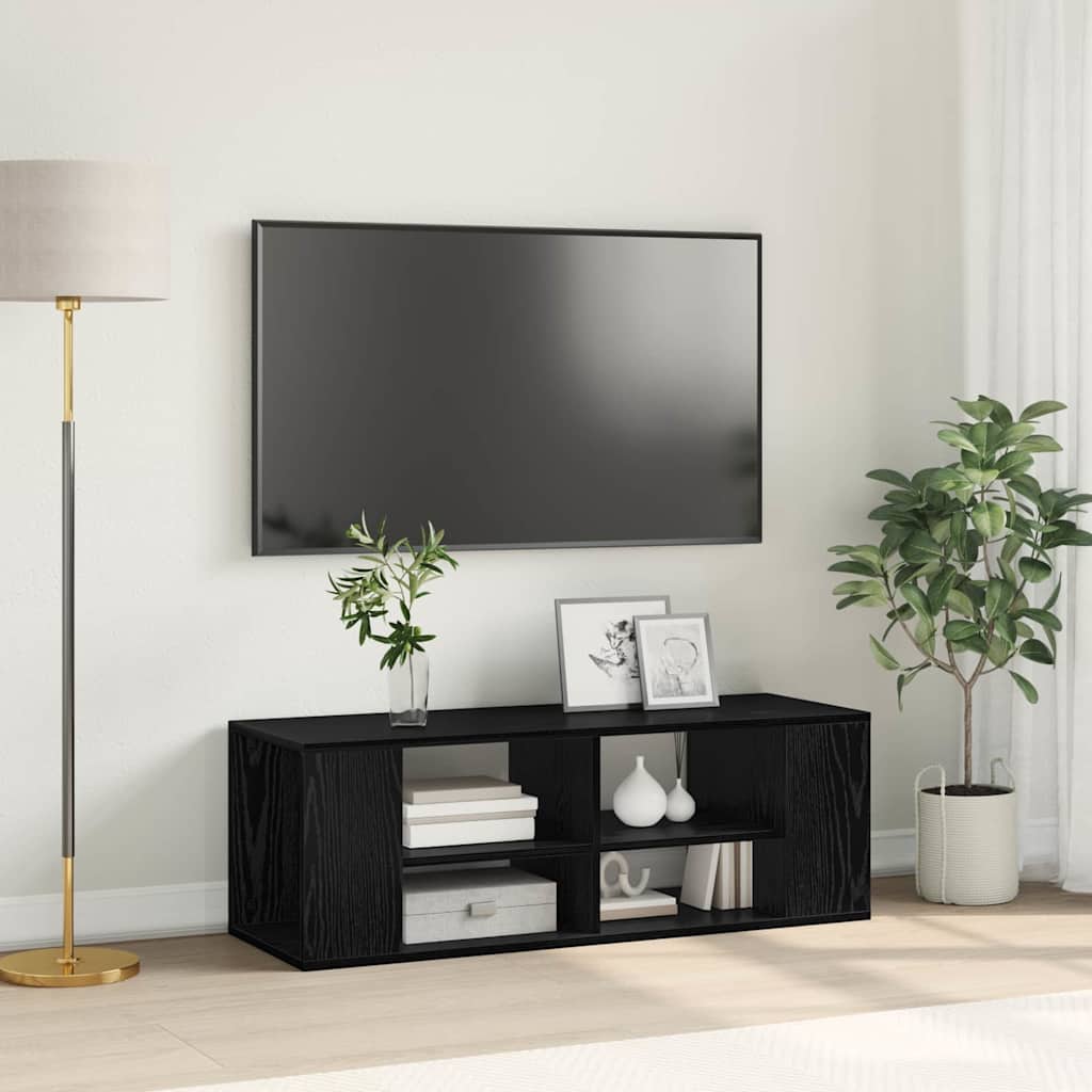 Sestava Tv Skříněk 102 X 35 X 35 Cm Černý Dub Kompozitní Dřevo