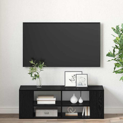 Sestava Tv Skříněk 102 X 35 X 35 Cm Černý Dub Kompozitní Dřevo