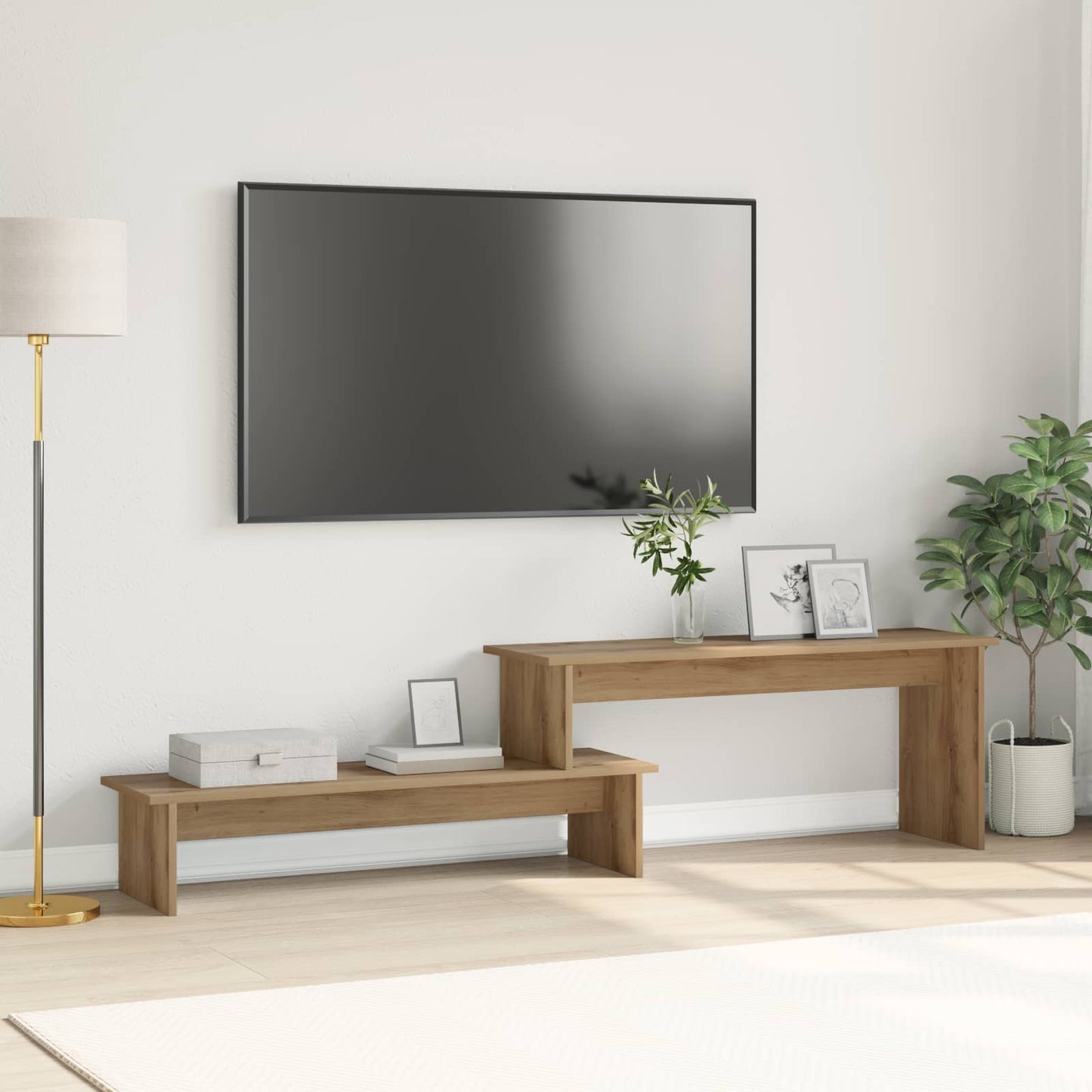 Sestava Tv Skříněk 180,5 X 30 X 43 Cm Artisanový Dub