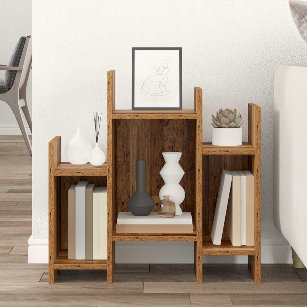 Boční Skříňka Staré Dřevo 60 X 26 X 60 Cm Kompozitní Dřevo