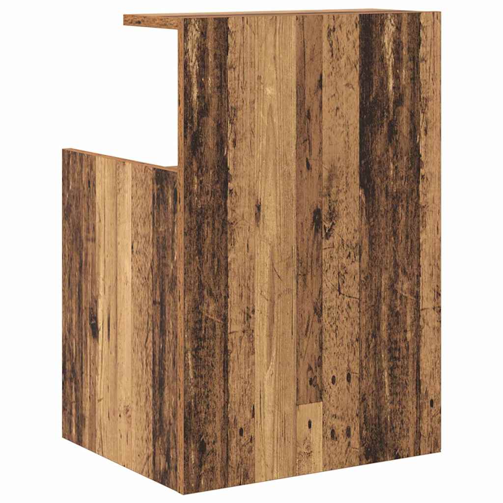 Noční Skříňka 2 Ks Staré Dřevo 40 X 35 X 60 Cm Kompozitní Dřevo