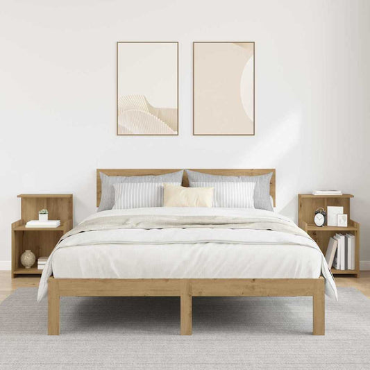 Noční Skříňka 2 Ks Artisanový Dub 40 X 35 X 60 Cm