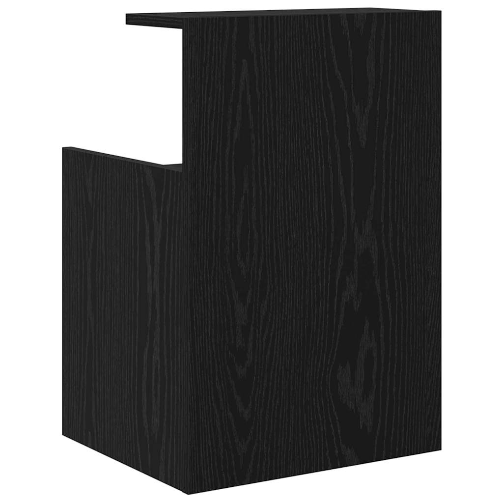 Noční Skříňka 2 Ks Černý Dub 40 X 35 X 60 Cm Kompozitní Dřevo