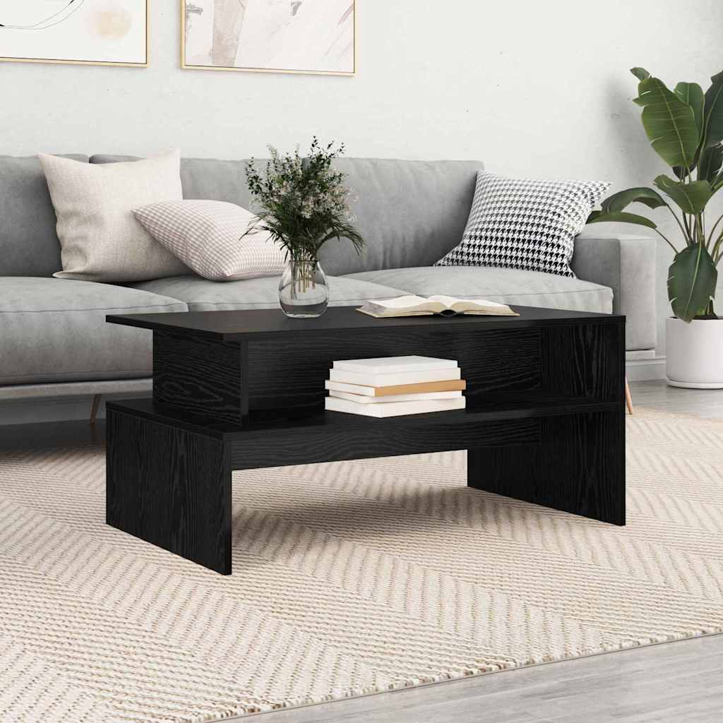 Konferenční Stolek Černý Dub 90 X 55 X 42,5 Cm Kompozitní Dřevo