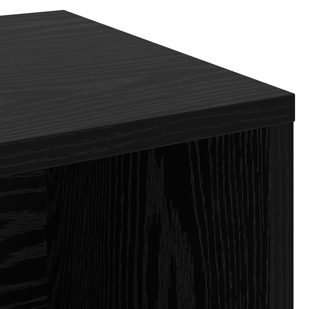 Lavička Na Boty 103 X 30 X 54,5 Cm Kompozitní Dřevo Černý Dub