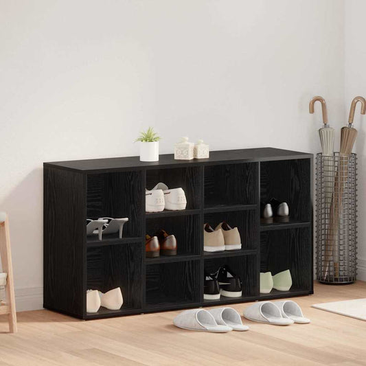Lavička Na Boty 103 X 30 X 54,5 Cm Kompozitní Dřevo Černý Dub