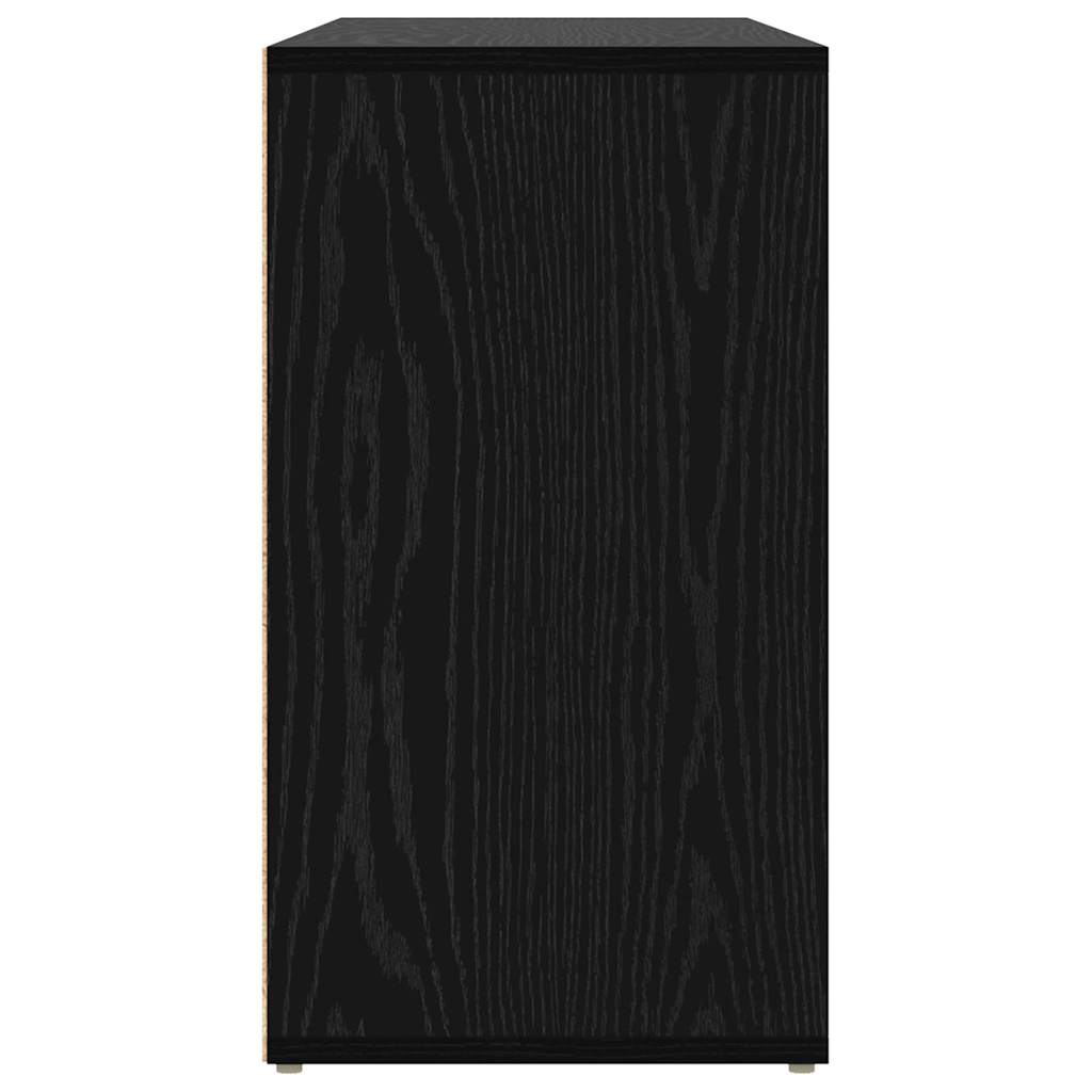 Lavička Na Boty 103 X 30 X 54,5 Cm Kompozitní Dřevo Černý Dub