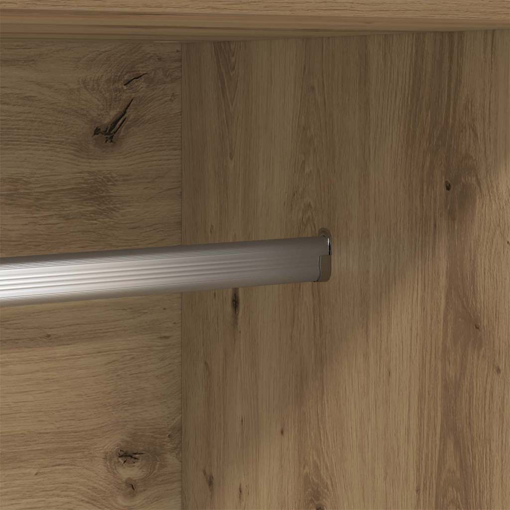 Šatní Skříň Umělecký Dub 82,5 X 51,5 X 180 Cm Kompozitní Dřevo