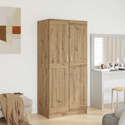 Šatní Skříň Umělecký Dub 82,5 X 51,5 X 180 Cm Kompozitní Dřevo