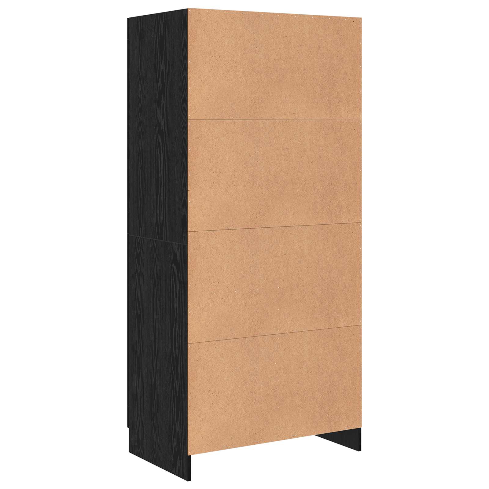 Šatní Skříň Černý Dub 82,5 X 51,5 X 180 Cm Kompozitní Dřevo