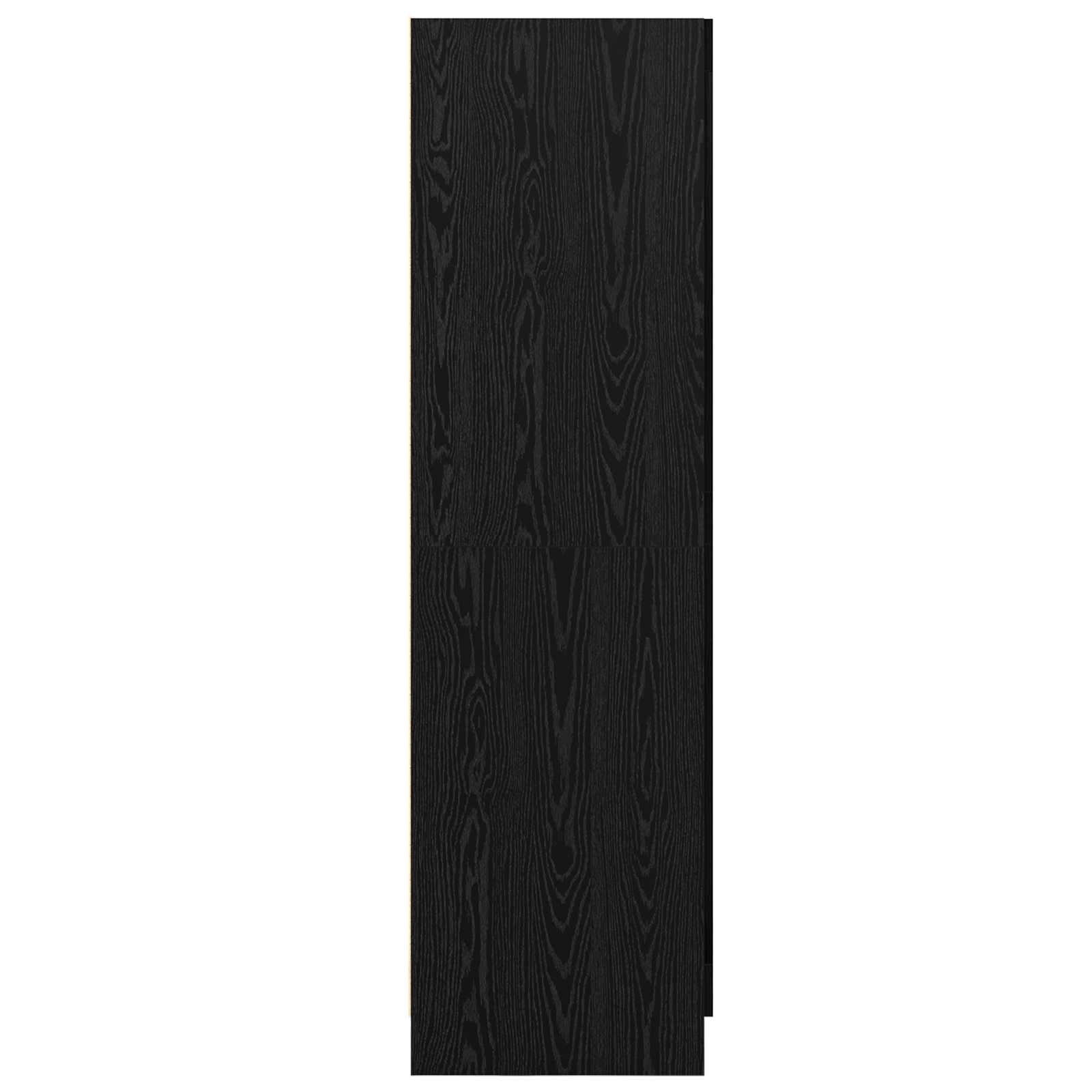 Šatní Skříň Černý Dub 82,5 X 51,5 X 180 Cm Kompozitní Dřevo