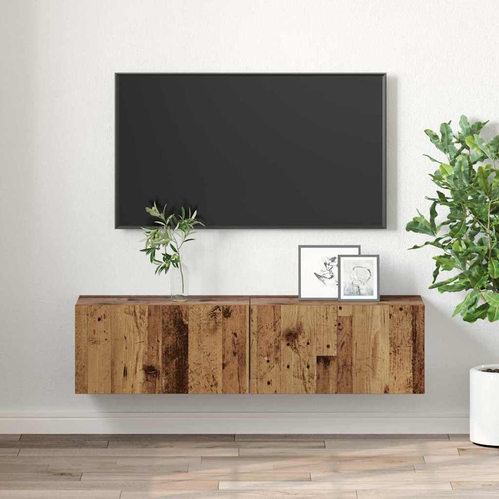 Sestava Tv Skříněk 2 Pcs Vícebarevný Kompozitní Dřevo