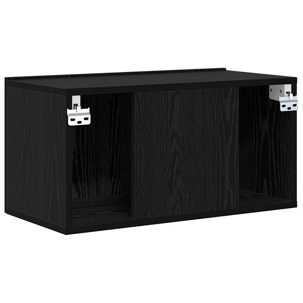 Sestava Tv Skříněk 2 Pcs Černá Kompozitní Dřevo