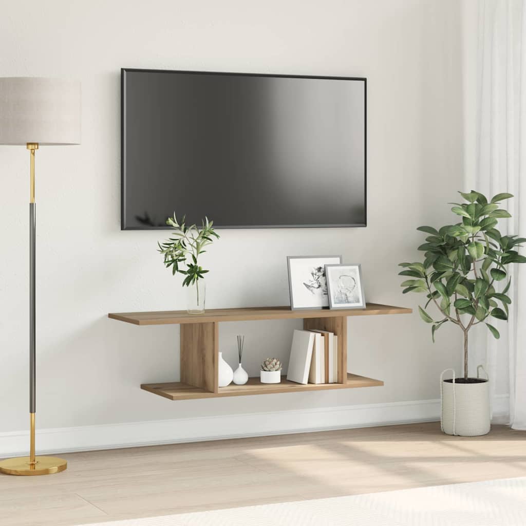 Sestava Tv Skříněk 103 X 30 X 26,5 Cm Hnědá Kompozitní Dřevo
