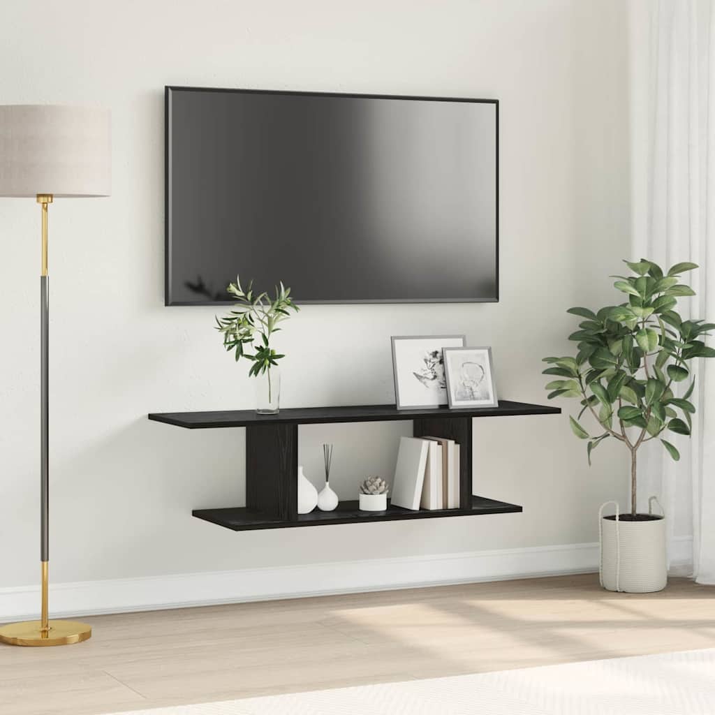 Sestava Tv Skříněk 103 X 30 X 26,5 Cm Černá Kompozitní Dřevo