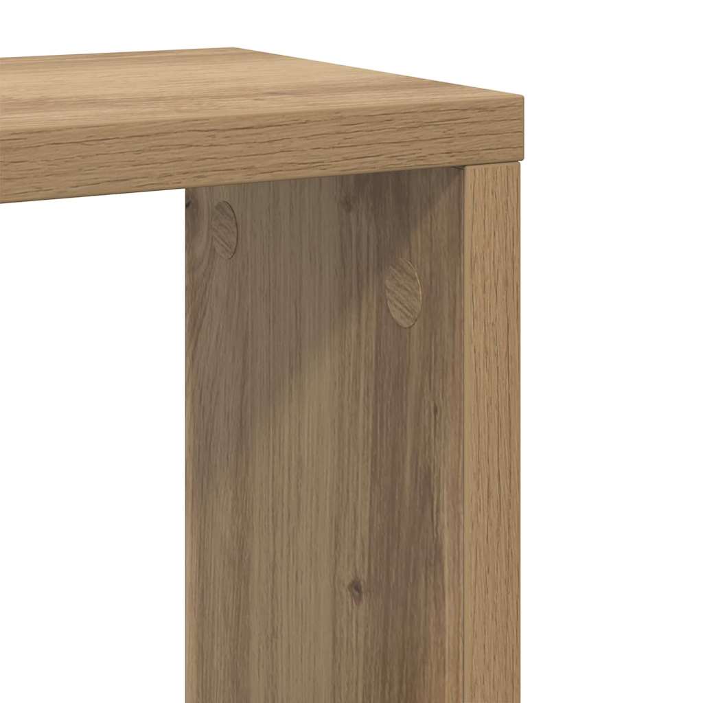 Nástěnné Poličky Nástěnná Montáž 2 Pcs Artisanový Dub