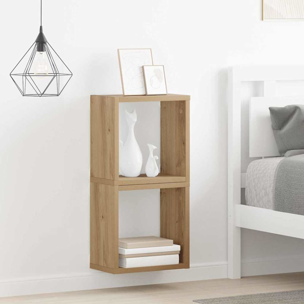 Nástěnné Poličky Nástěnná Montáž 2 Pcs Artisanový Dub