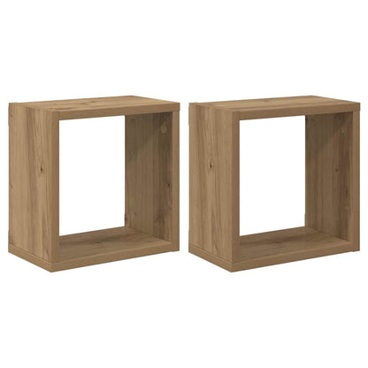 Nástěnné Poličky Nástěnná Montáž 2 Pcs Artisanový Dub
