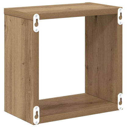 Nástěnné Poličky Nástěnná Montáž 2 Pcs Artisanový Dub