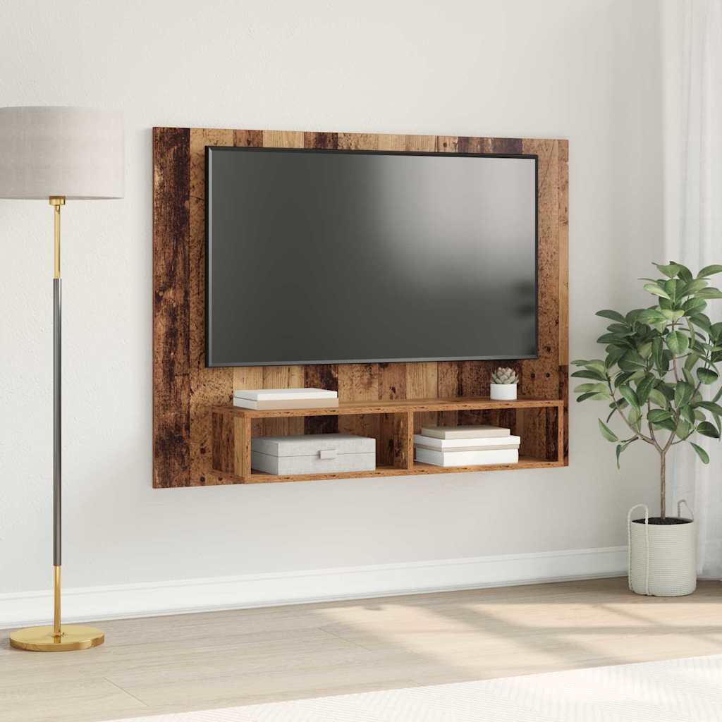 Sestava Tv Skříněk 120 X 23,5 X 90 Cm Staré Dřevo