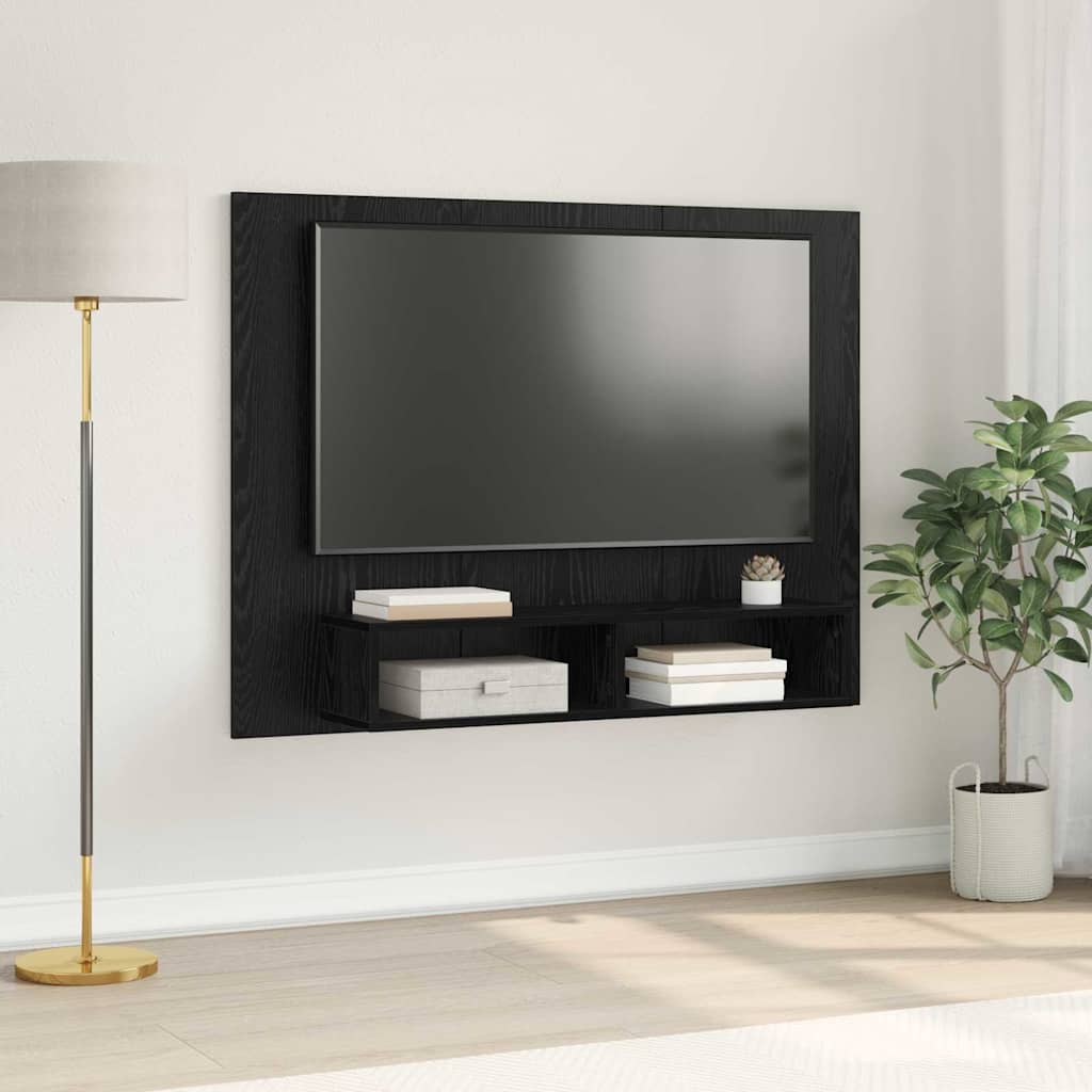 Sestava Tv Skříněk 120 X 23,5 X 90 Cm Černý Dub