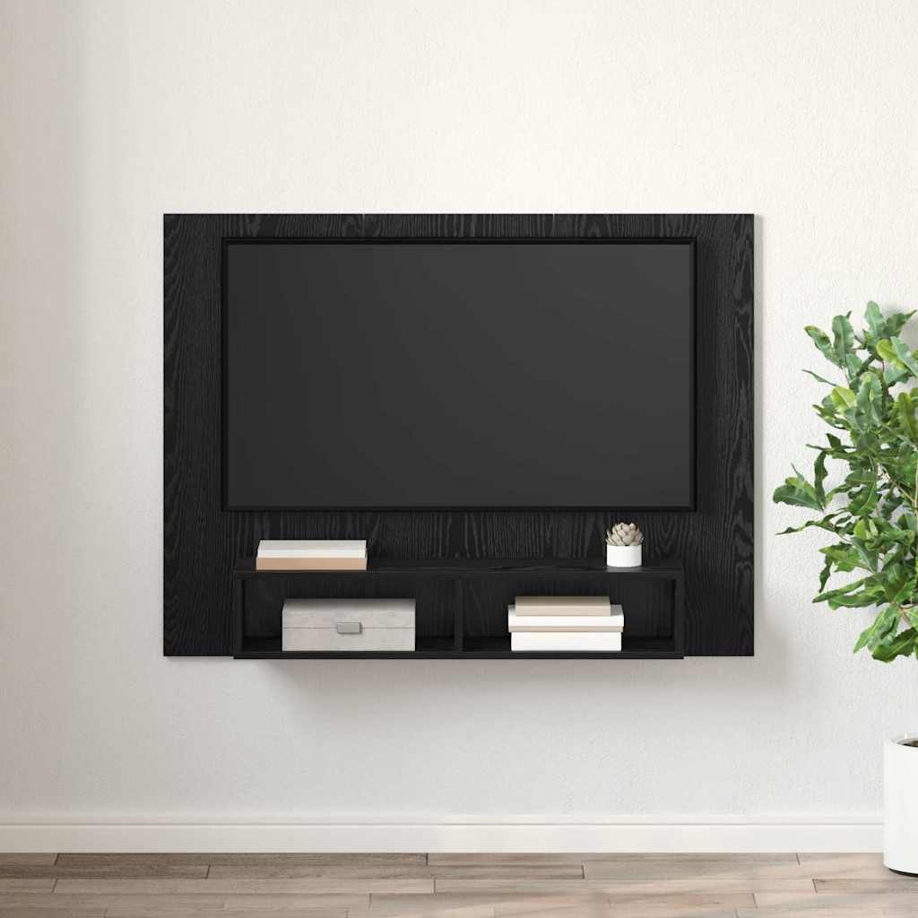 Sestava Tv Skříněk 120 X 23,5 X 90 Cm Černý Dub