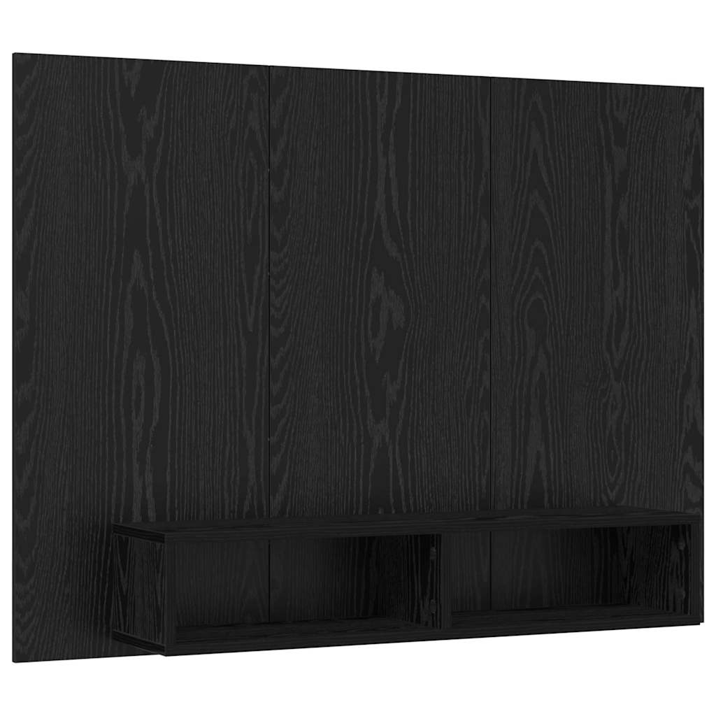Sestava Tv Skříněk 120 X 23,5 X 90 Cm Černý Dub