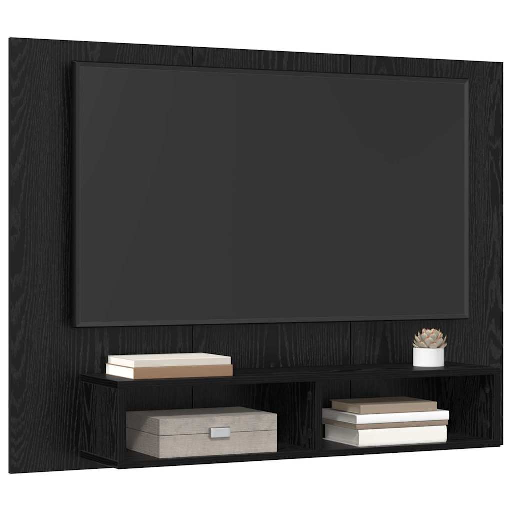 Sestava Tv Skříněk 120 X 23,5 X 90 Cm Černý Dub