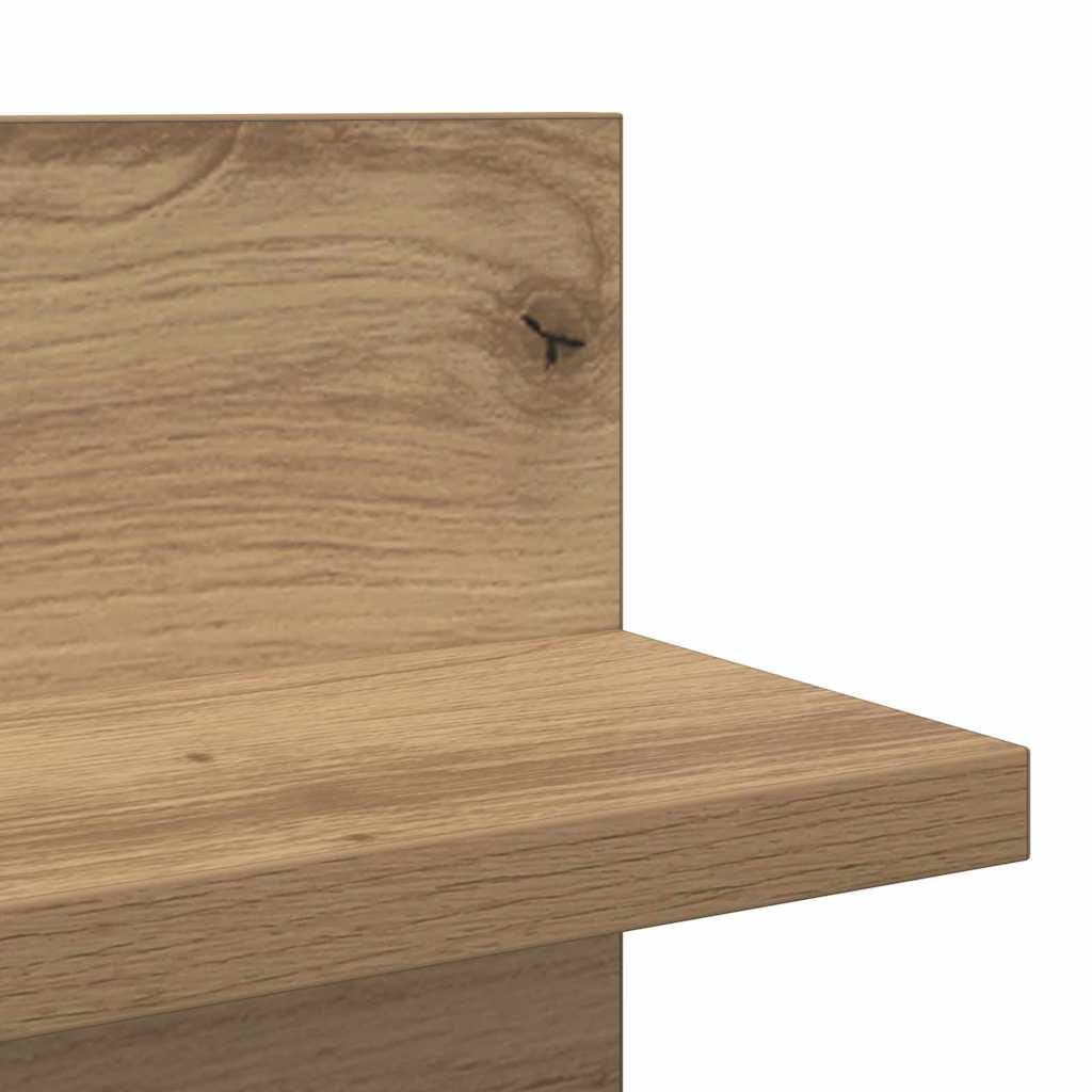 Nástěnná Polička Nástěnná Montáž 2 Pcs Artisanový Dub