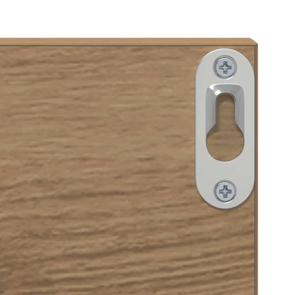 Nástěnná Polička Nástěnná Montáž 2 Pcs Artisanový Dub