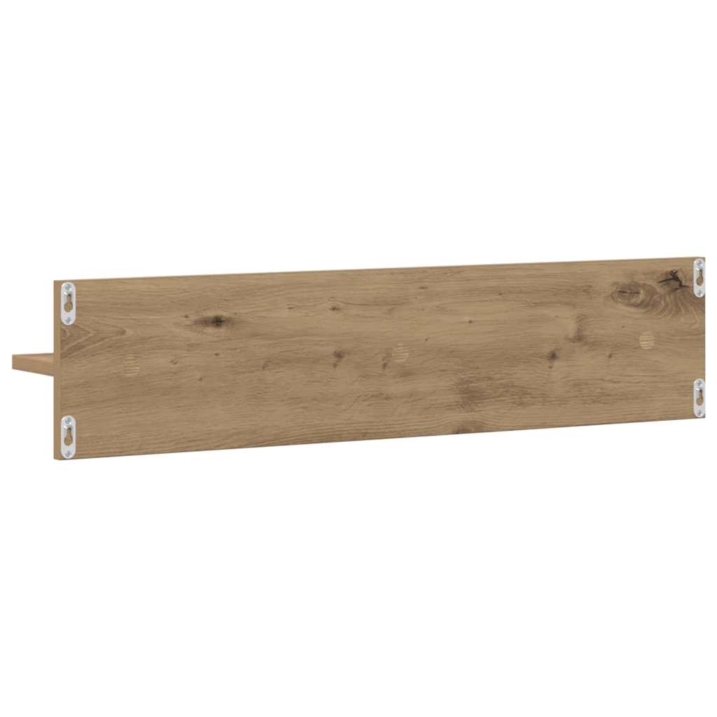 Nástěnná Polička Nástěnná Montáž 2 Pcs Artisanový Dub