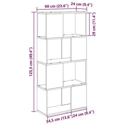 Sestava Tv Skříněk 60 X 24 X 125,5 Cm Hnědá Kompozitní Dřevo