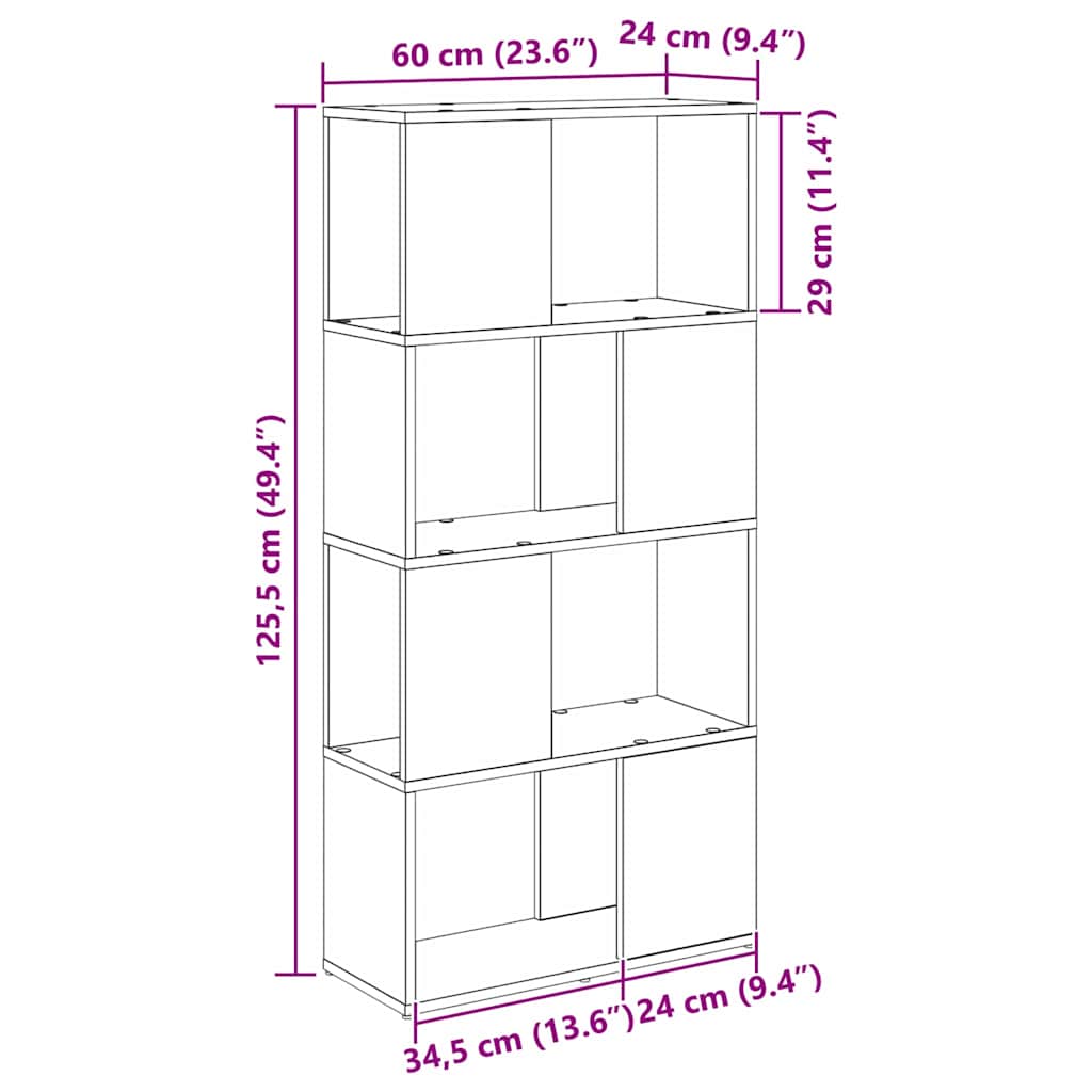 Sestava Tv Skříněk 60 X 24 X 125,5 Cm Černá Kompozitní Dřevo