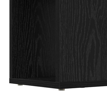 Sestava Tv Skříněk 80 X 24 X 125 Cm Černá Kompozitní Dřevo