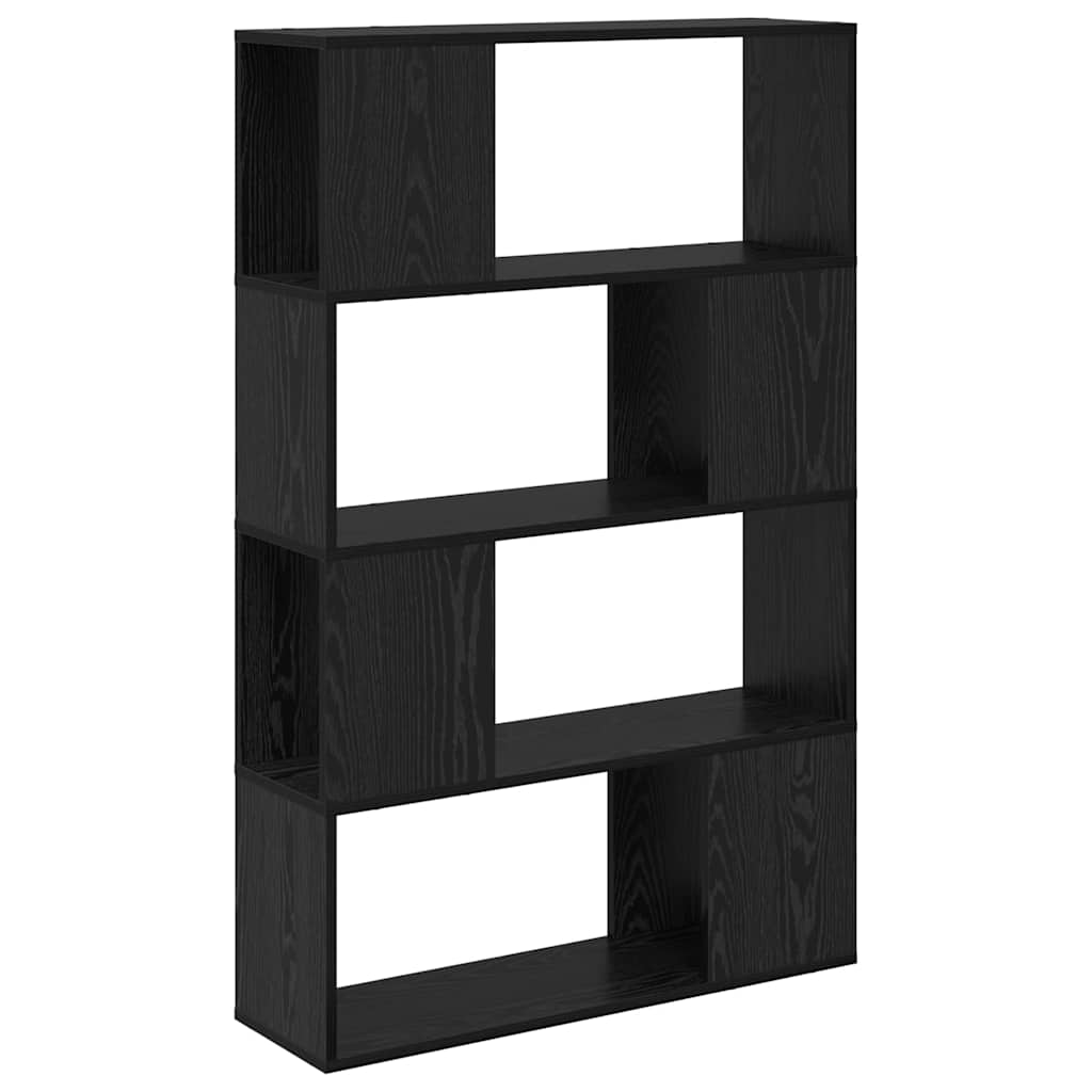 Sestava Tv Skříněk 80 X 24 X 125 Cm Černá Kompozitní Dřevo