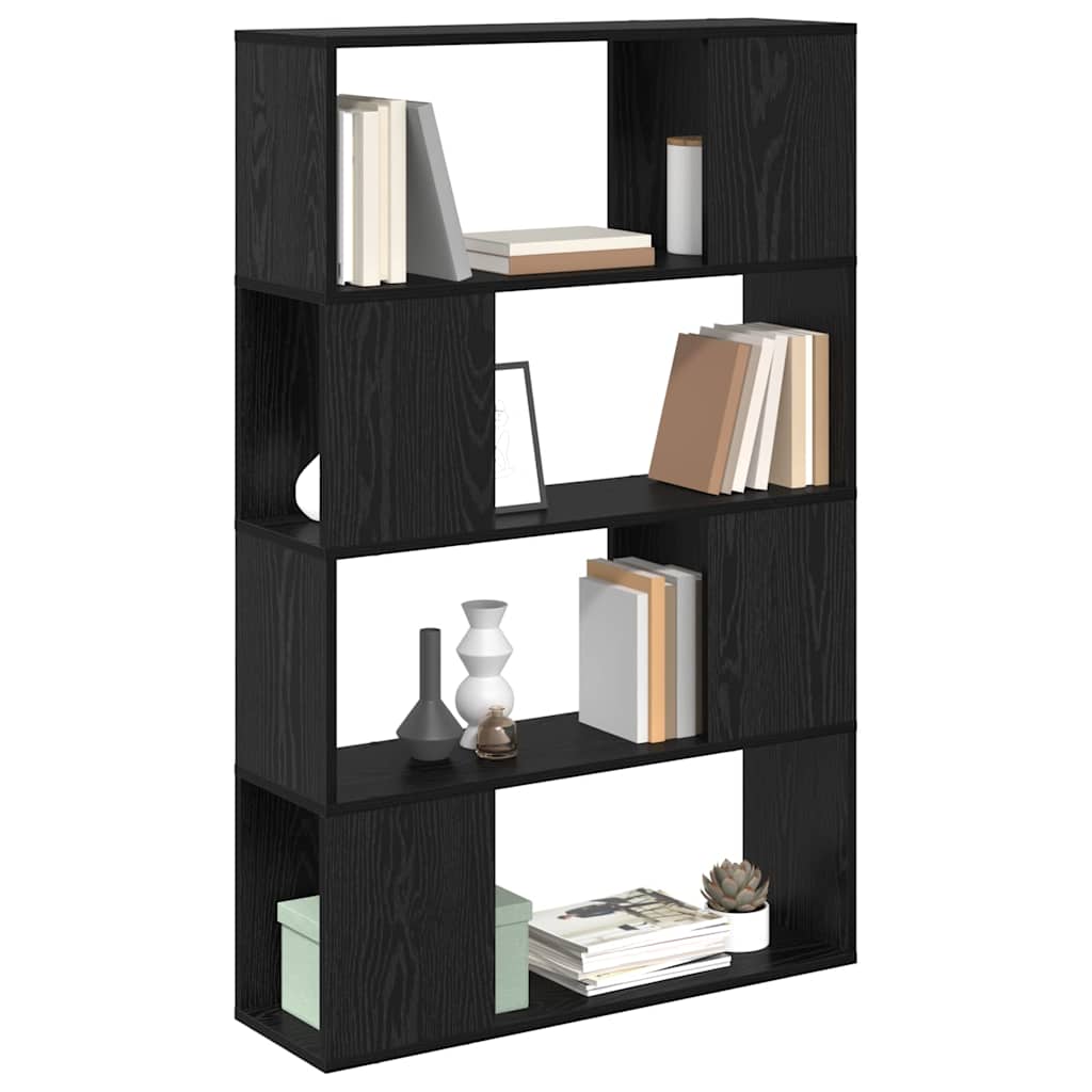 Sestava Tv Skříněk 80 X 24 X 125 Cm Černá Kompozitní Dřevo