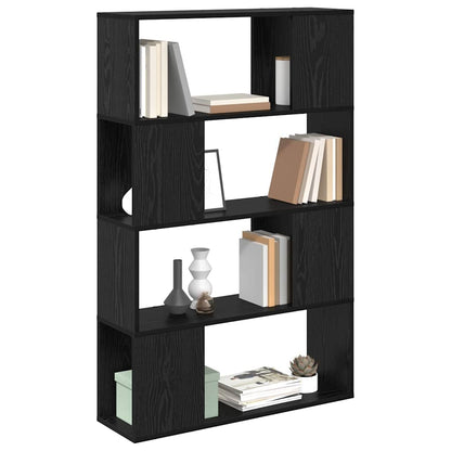 Sestava Tv Skříněk 80 X 24 X 125 Cm Černá Kompozitní Dřevo