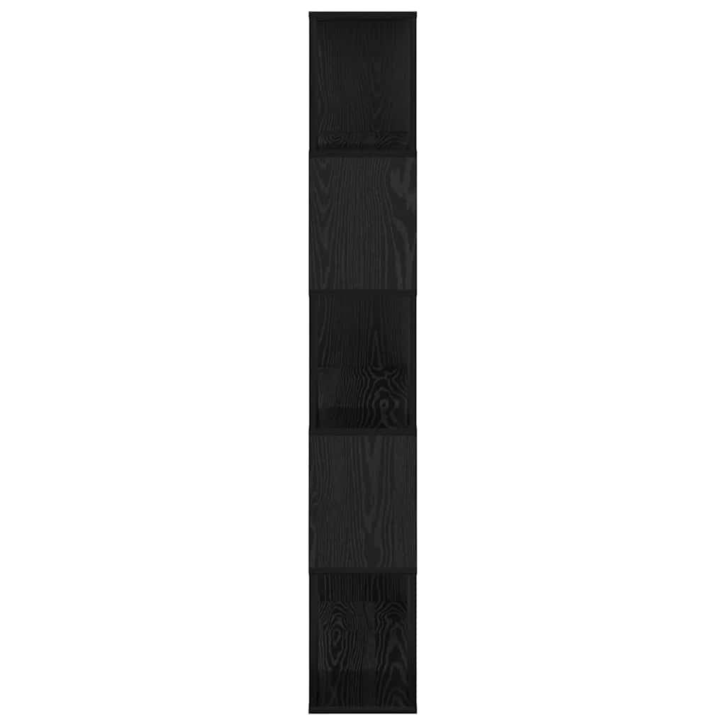 Sestava Tv Skříněk 80 X 24 X 156 Cm Černá Kompozitní Dřevo