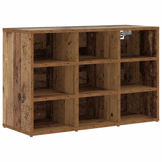 Skříň Na Obuv 77,5 X 30 X 51 Cm Kompozitní Dřevo Staré Dřevo