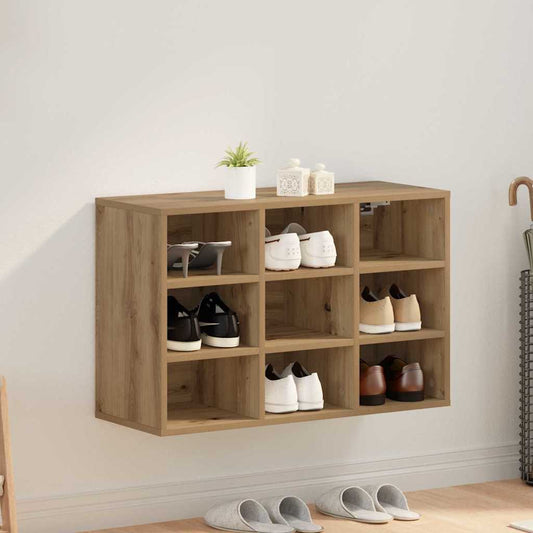 Skříň Na Obuv 77,5 X 30 X 51 Cm Kompozitní Dřevo Artisanový Dub