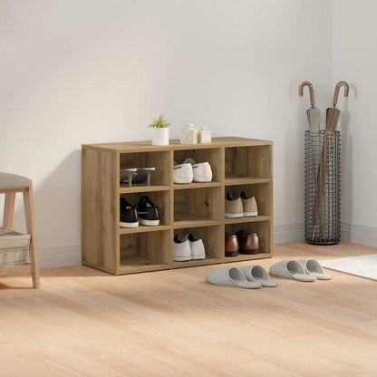 Skříň Na Obuv 77,5 X 30 X 51 Cm Kompozitní Dřevo Artisanový Dub