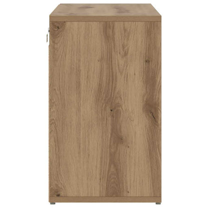 Skříň Na Obuv 77,5 X 30 X 51 Cm Kompozitní Dřevo Artisanový Dub