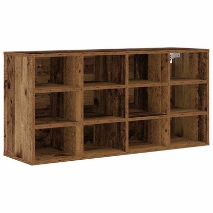 Skříň Na Obuv 103 X 30 X 51 Cm Kompozitní Dřevo Staré Dřevo