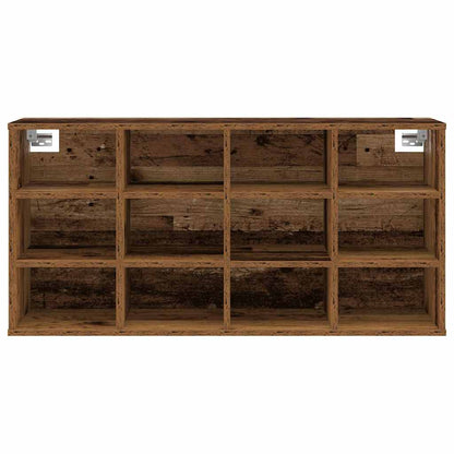 Skříň Na Obuv 103 X 30 X 51 Cm Kompozitní Dřevo Staré Dřevo