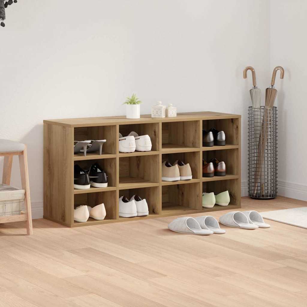 Skříň Na Obuv 103 X 30 X 51 Cm Kompozitní Dřevo Artisanový Dub