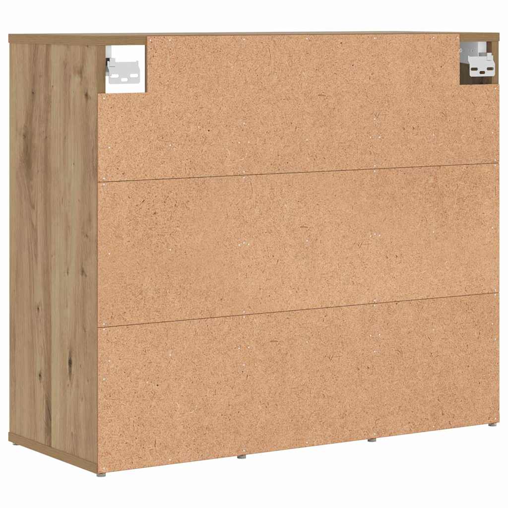 Skříň Na Obuv 77,5 X 30 X 67 Cm Kompozitní Dřevo Artisanový Dub